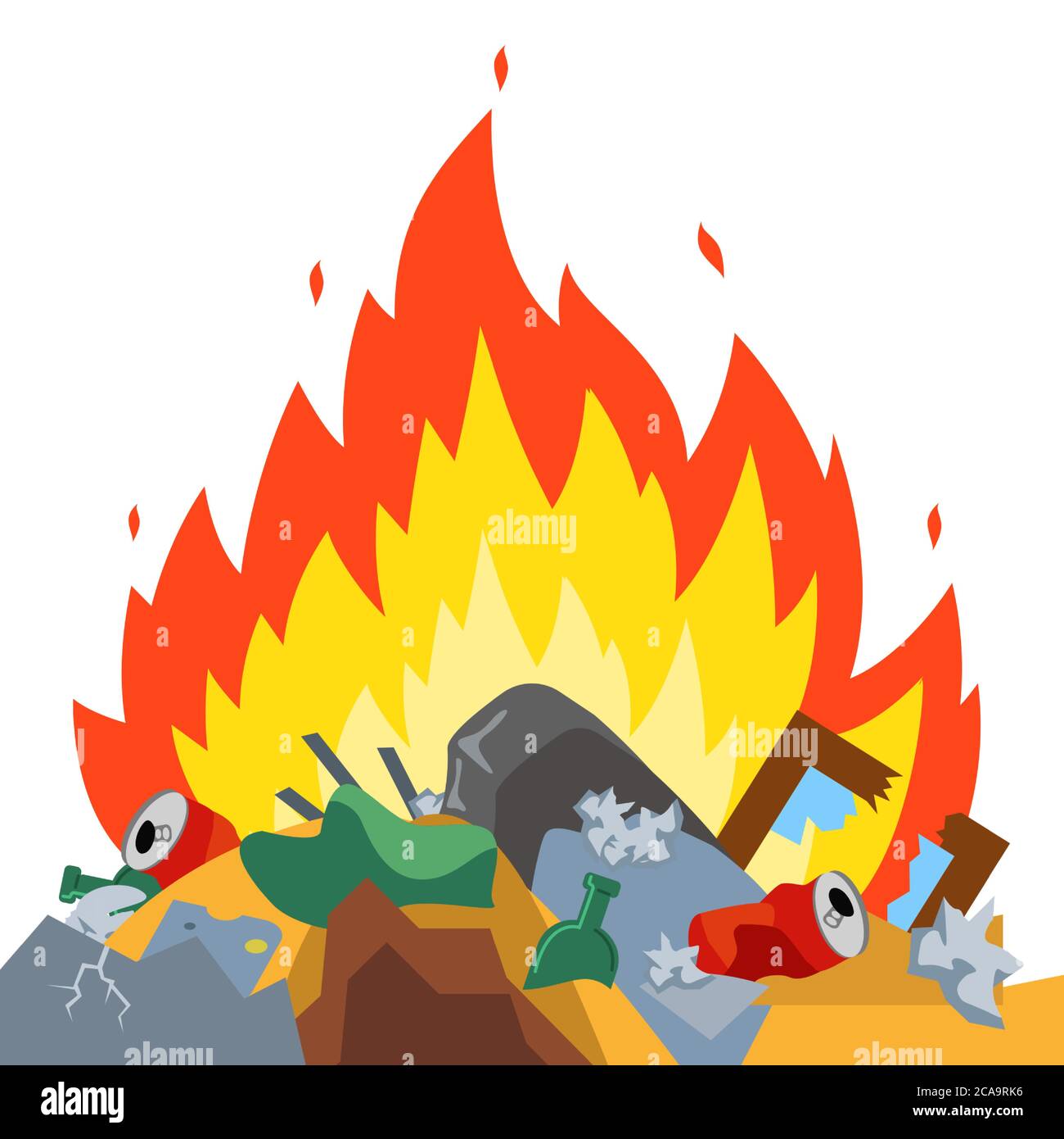 Burnt waste Stock Vector Images Alamy