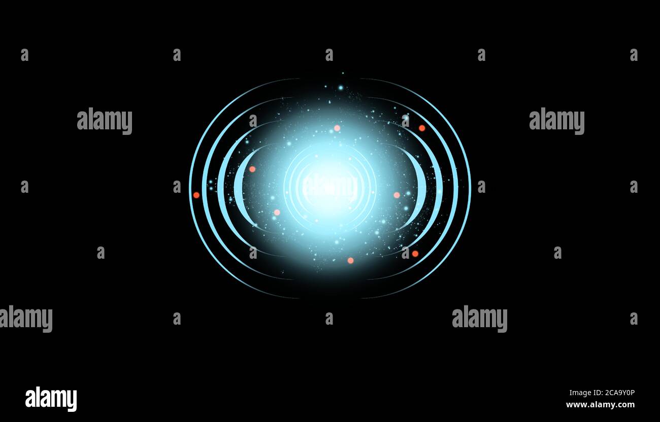 Neon Target isolated. Game Interface Element. Vector illustration Stock Vector