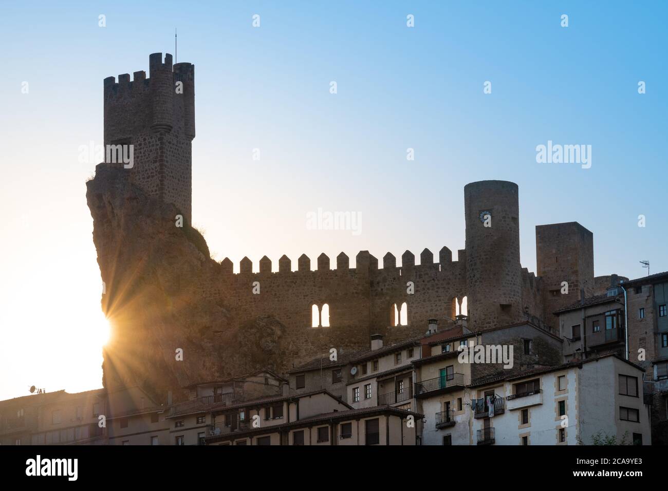 Castle of Frias in Burgos,Castile-Leon, Spain Stock Photo