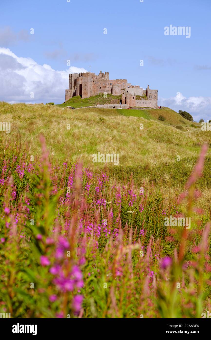 Bamburgh Castle, Bamburgh, Northumberland, England. Stock Photo