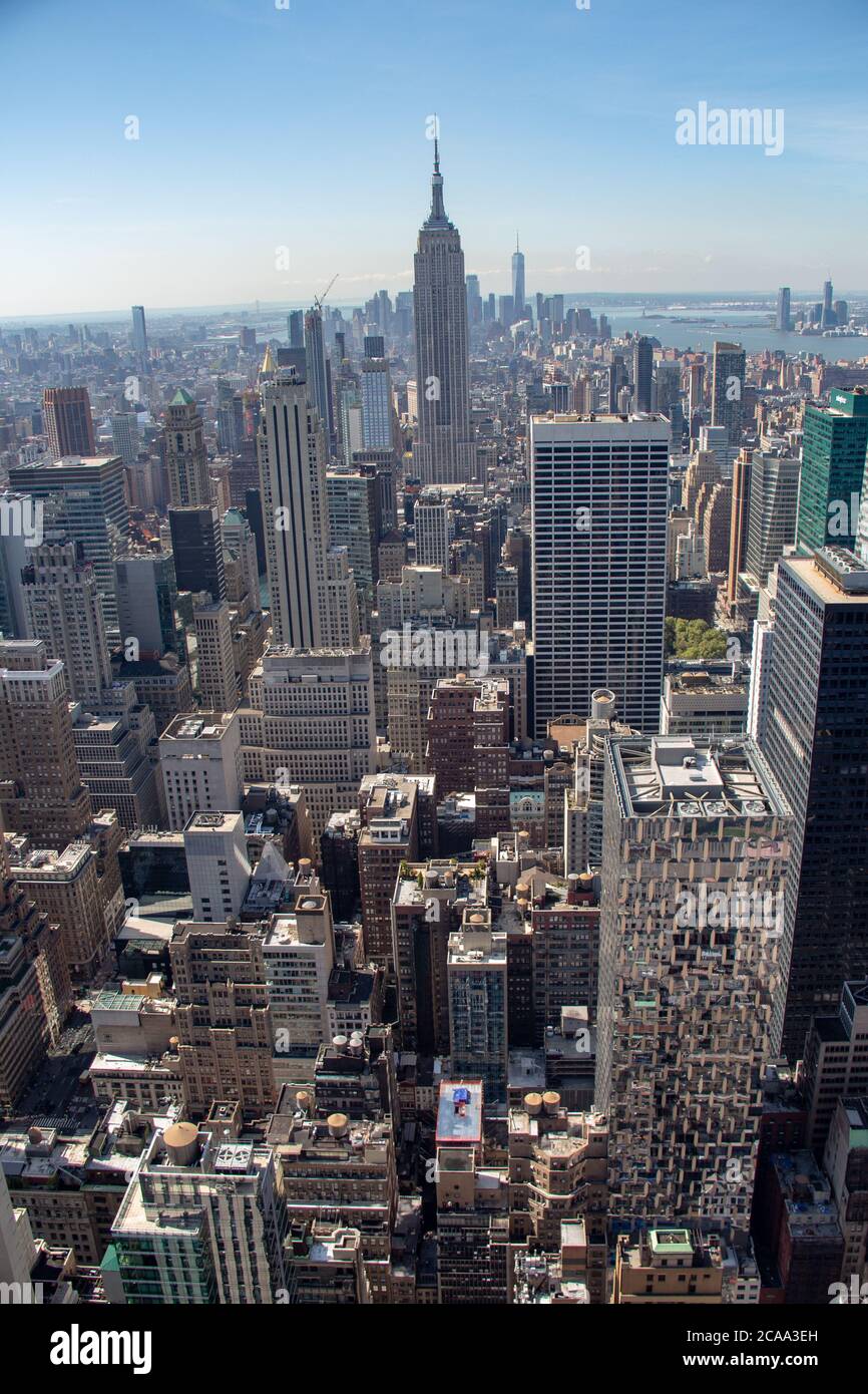 Empire State Bulding (photo Taken From Top Of The Rock Stock Photo - Alamy