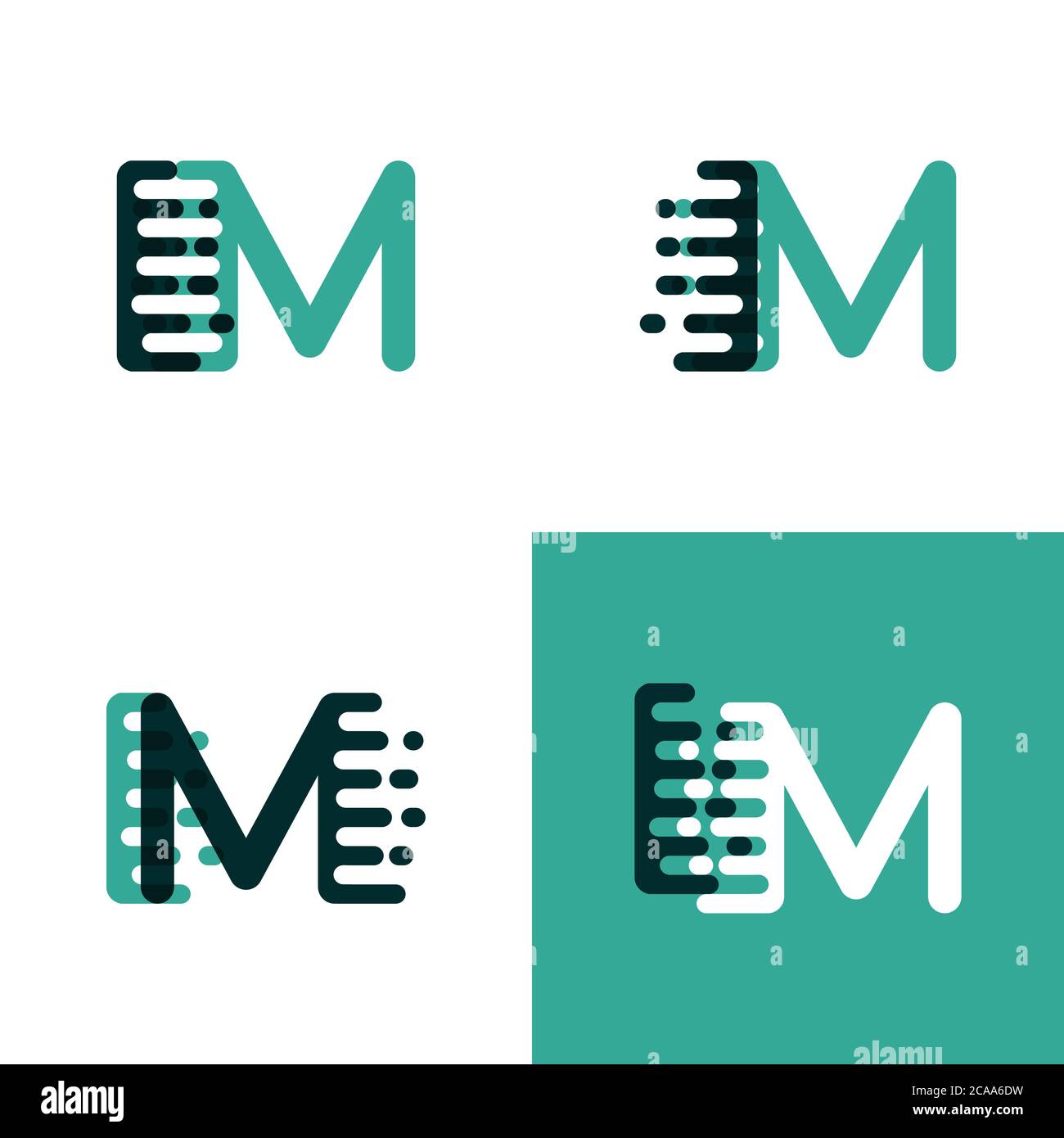 IM letters logo with accent speed in light green and dark green Stock ...