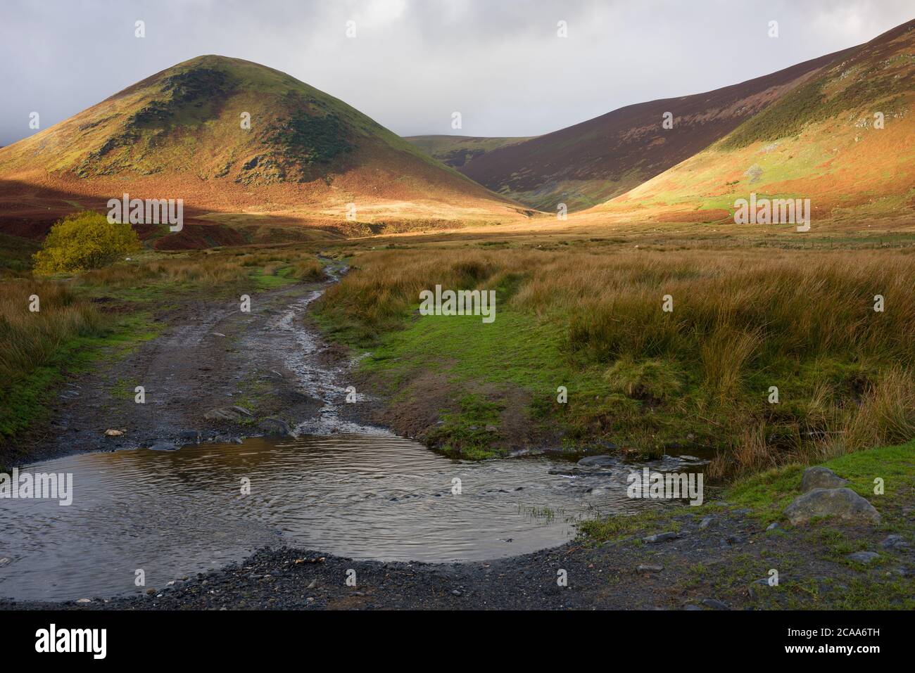 The Tongue and Bowscale Fell at Mungrisdale in the Lake District National Park, Cumbria, England. Stock Photo