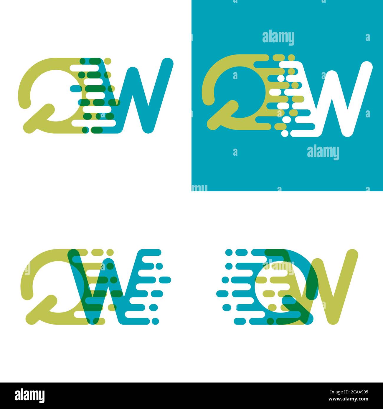 Letters qw Stock Vector Images - Alamy