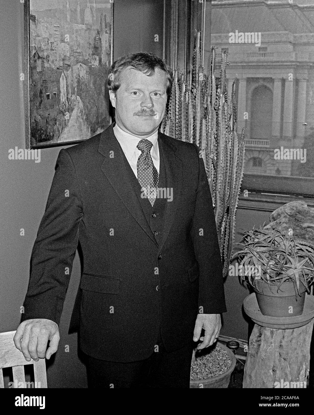 San Francisco Sheriff from 1980 to 2012,  Michael Hennessy, March, 1981 Stock Photo