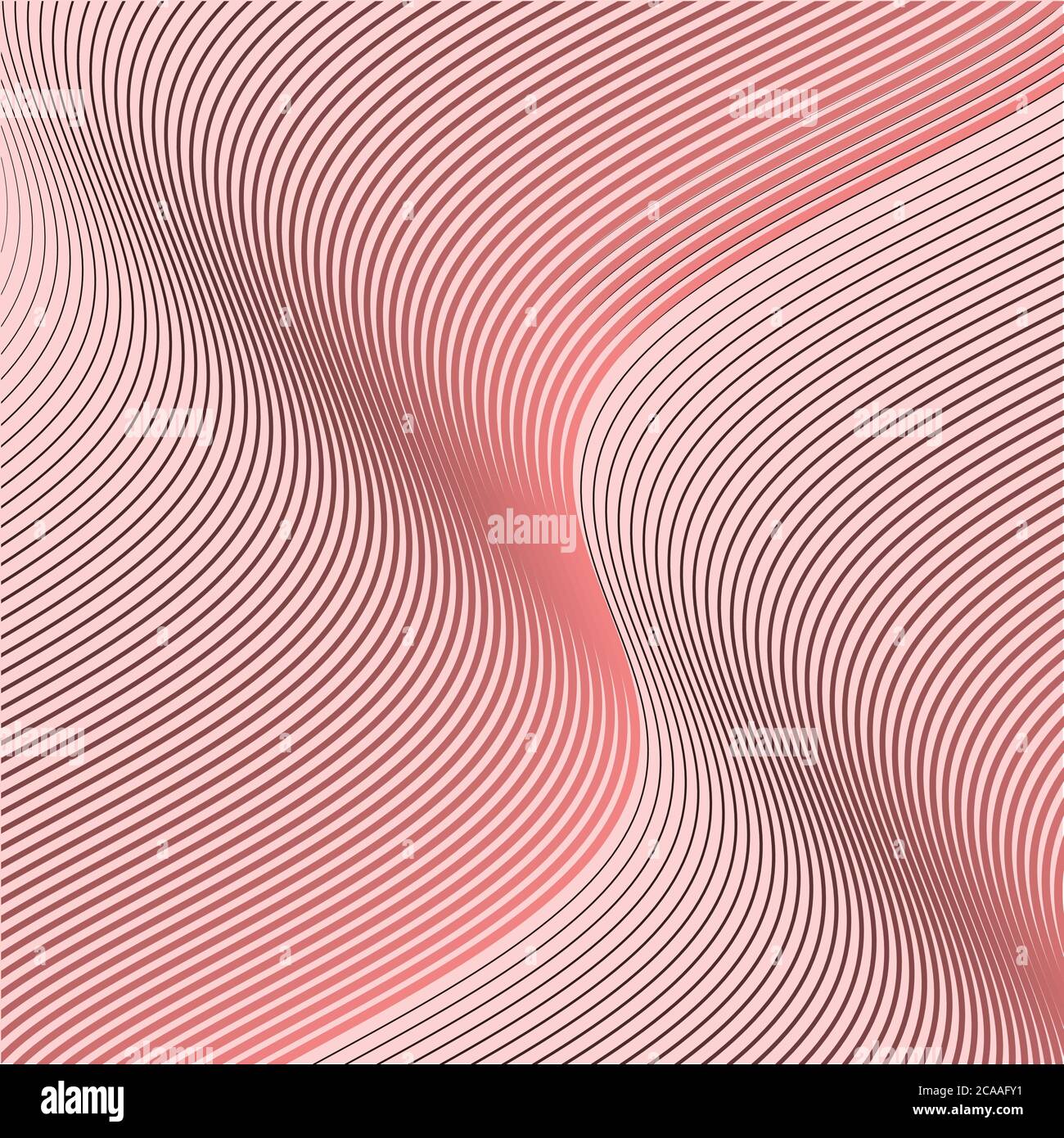 Graphic backdrop. Pink texture for presentations. Digital lines. Website wallpaper. Parametric wave. Abstract background. 3D vector illustration Stock Vector