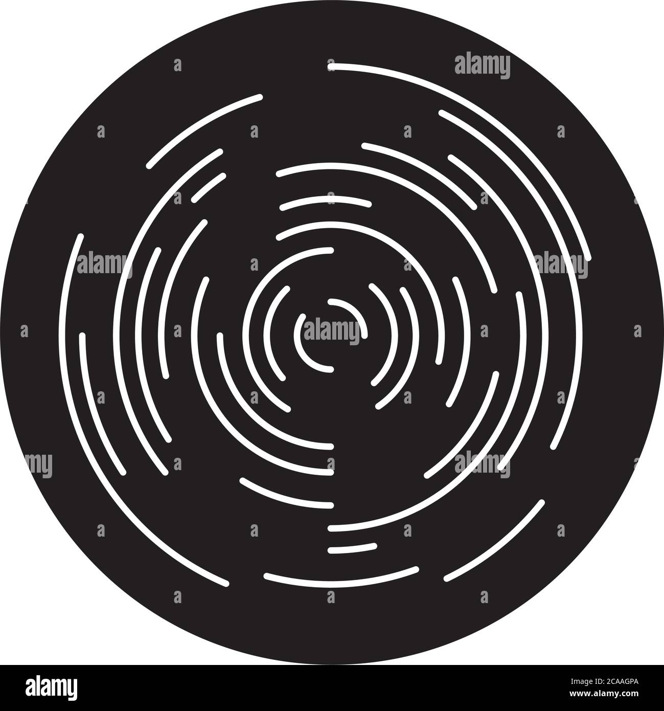 geometric shapes concept, abstract circle icon over white background ...