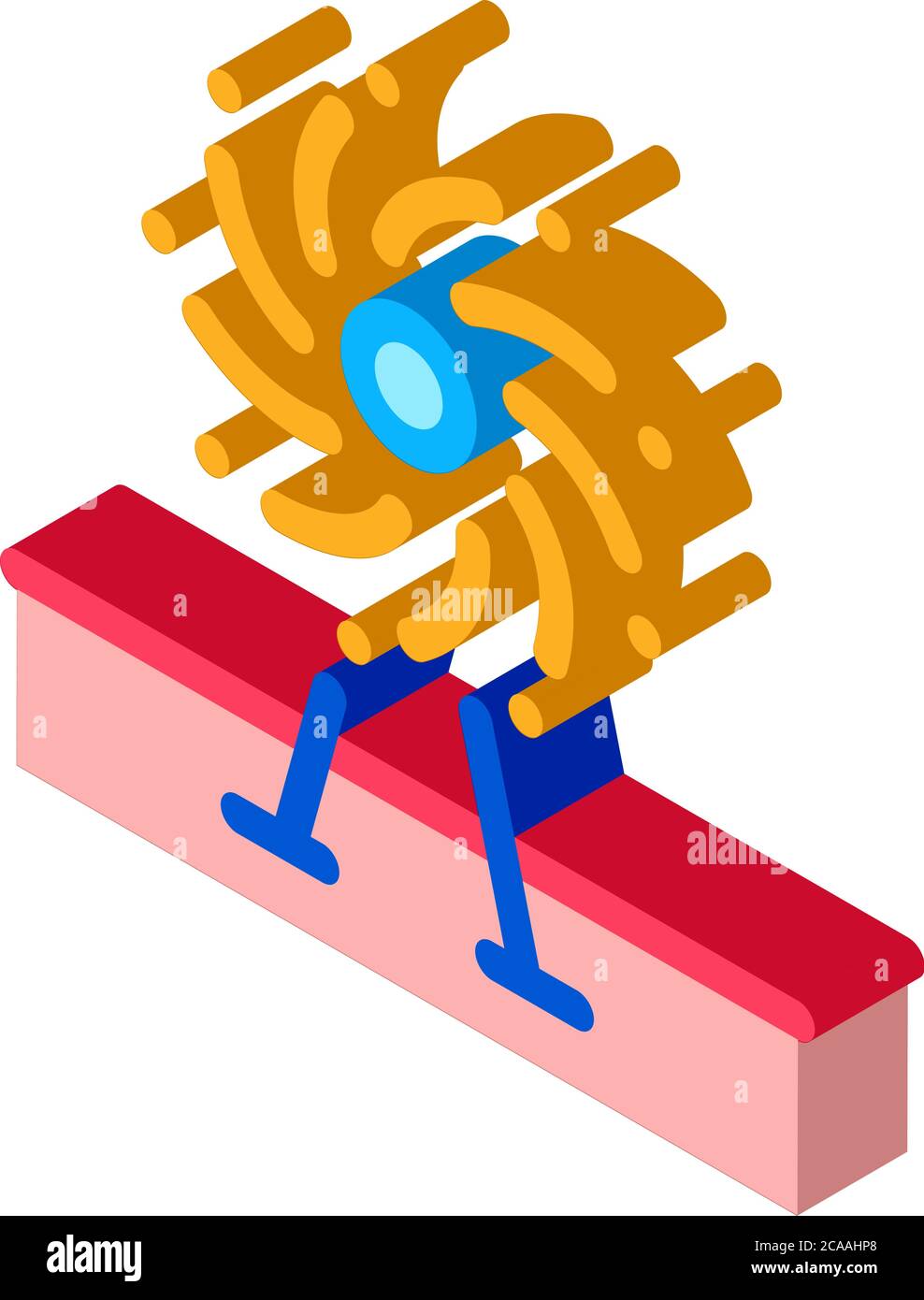 firework decorative isometric icon vector illustration Stock Vector