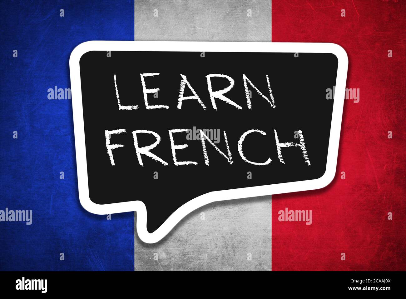 Learn French Language Stock Photo - Alamy