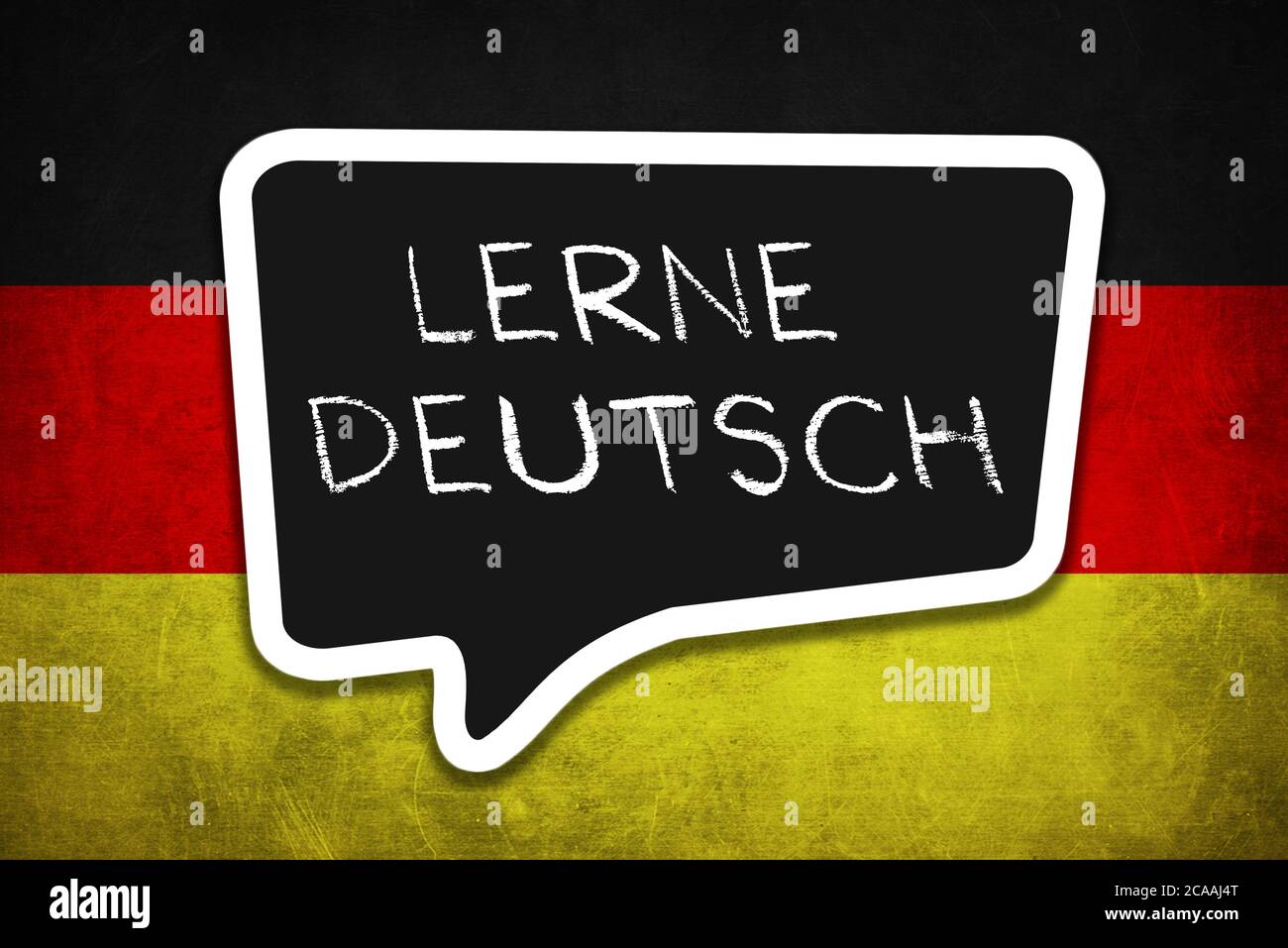 Lerne Deutsch - German Language Stock Photo