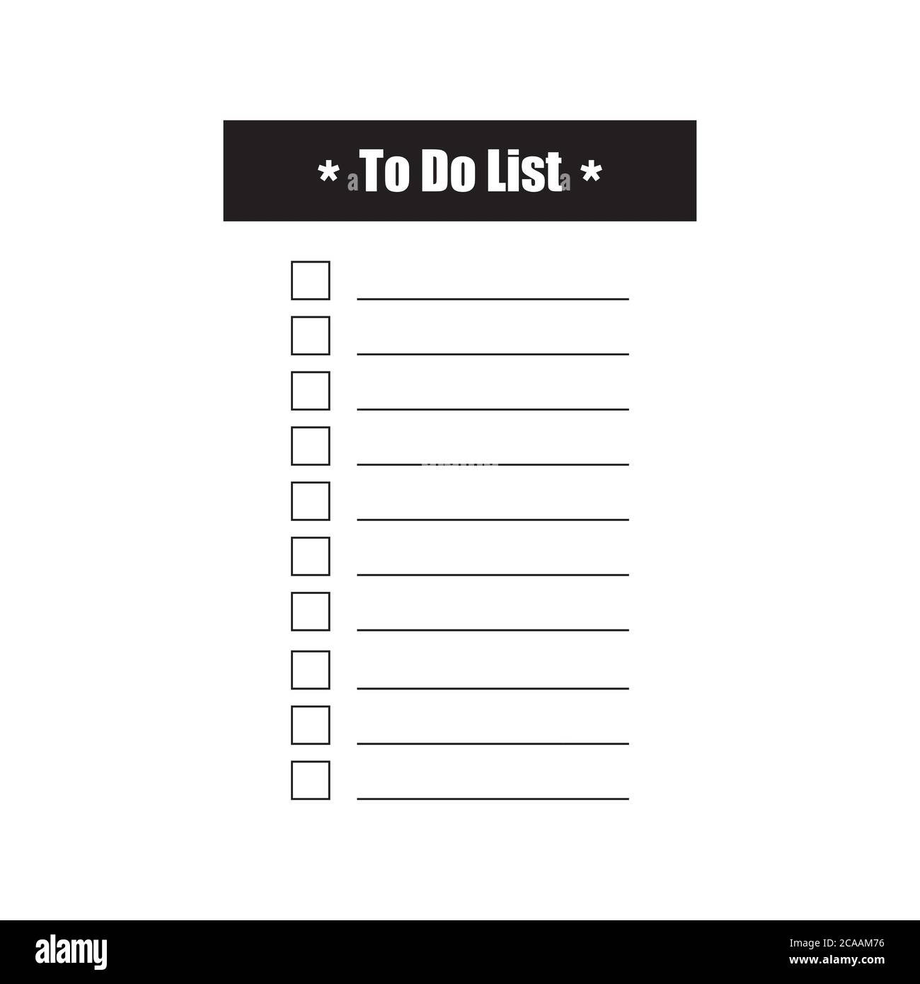 To do list vector planning task concept a paper sheets with check box illustration Stock Vector
