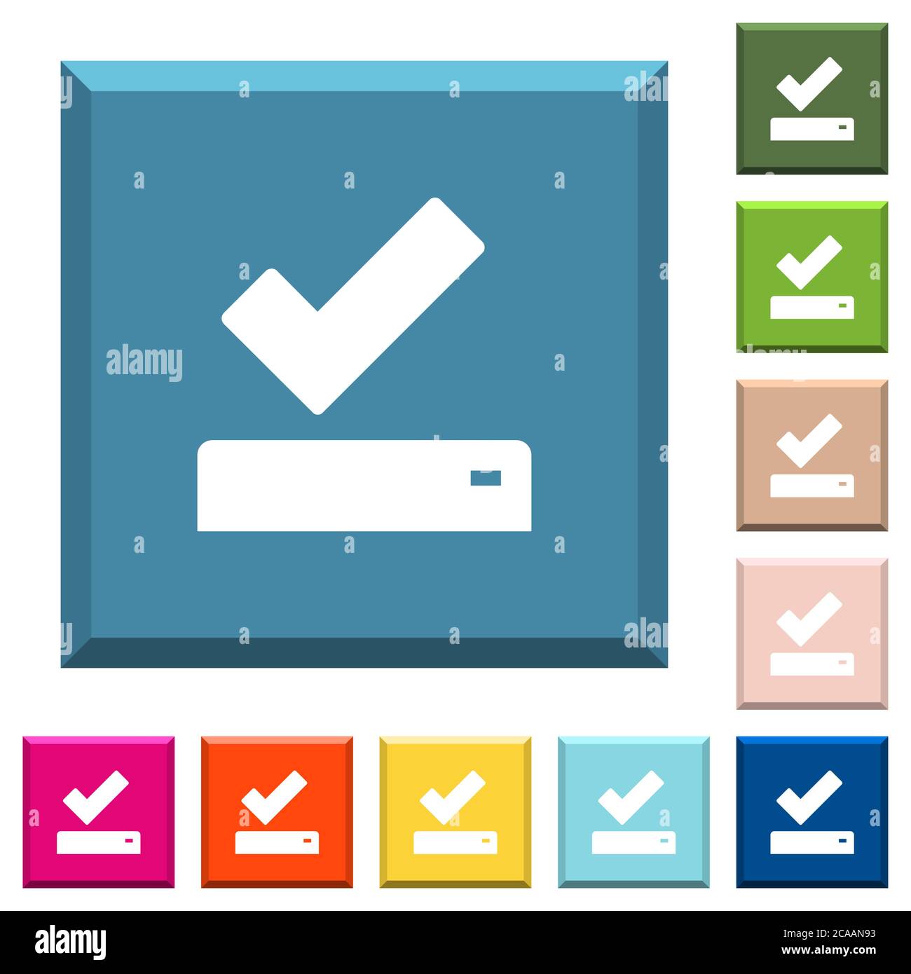 Successfully saved white icons on edged square buttons in various ...