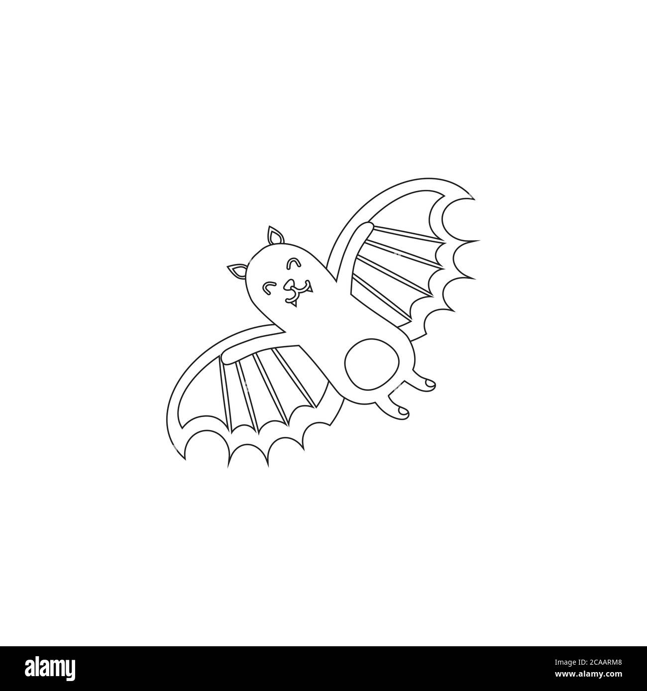 Bat icon logo vector isolated on white background. Bat. Vampire bat ...