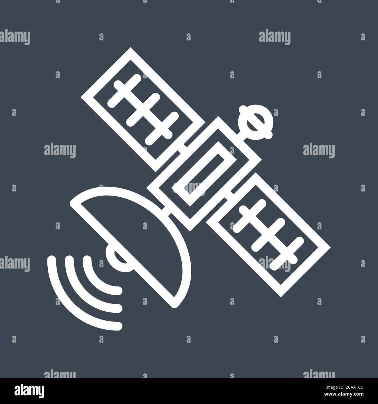 Satellite Thin Line Vector Icon Stock Vector Image & Art - Alamy