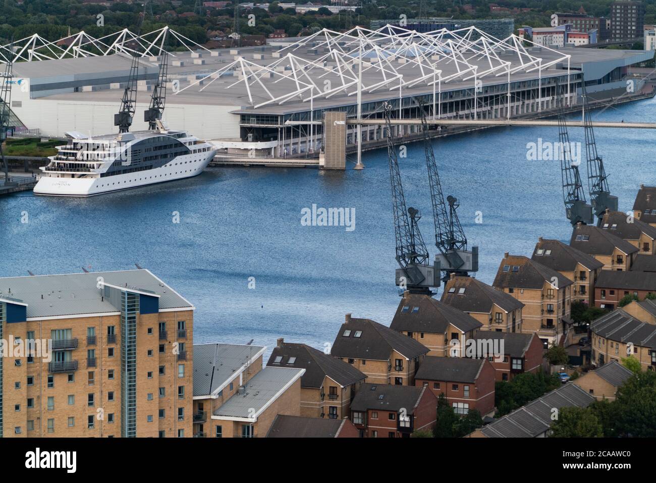 Royal Victoria docks, Excel London Stock Photo Alamy