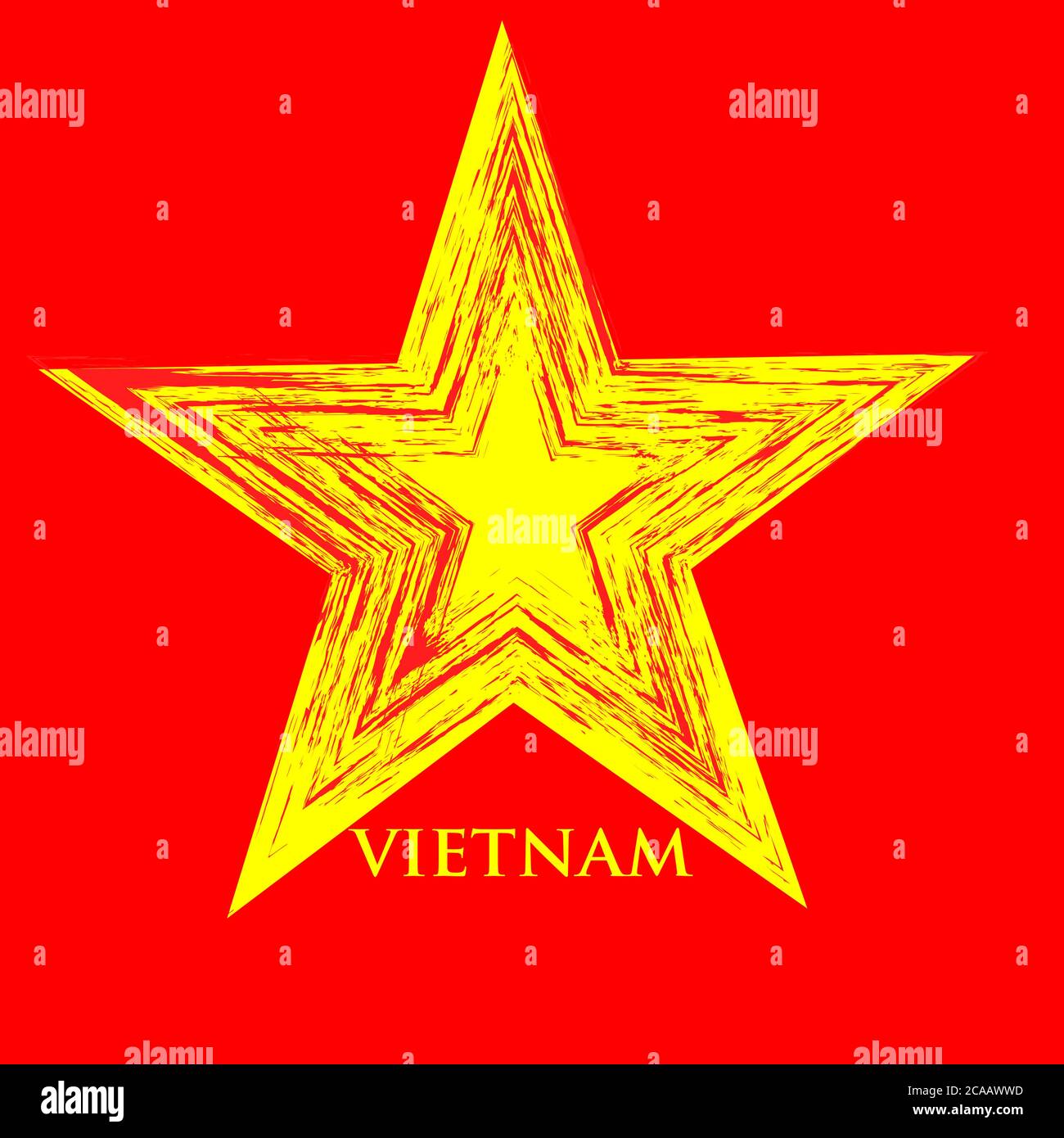 Vector Illustration of vietnam independence day. red background and ...