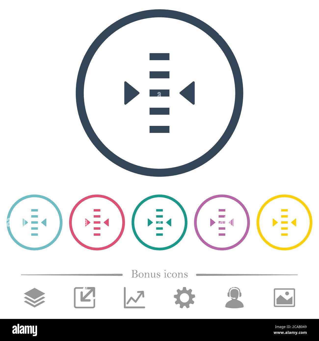 Adjust level flat color icons in round outlines. 6 bonus icons included ...