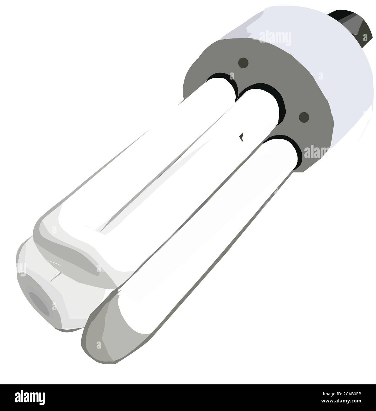 Illustration of a light bulb isolated on a white background Stock Photo ...