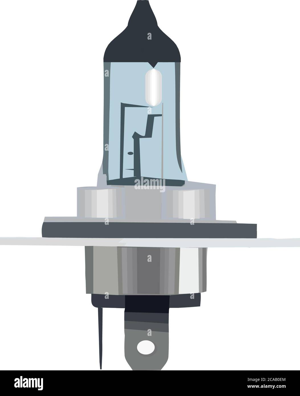 Illustration of a light bulb isolated on a white background Stock Photo ...