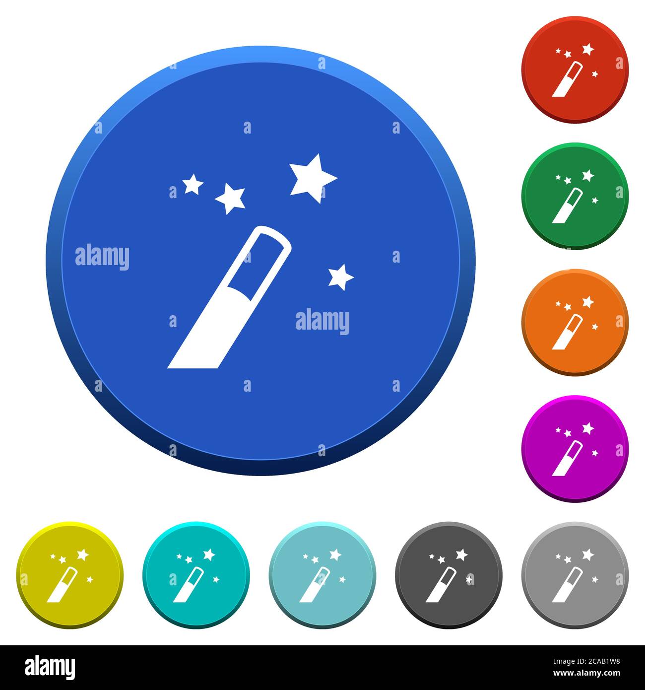 Application wizard round color beveled buttons with smooth surfaces and ...