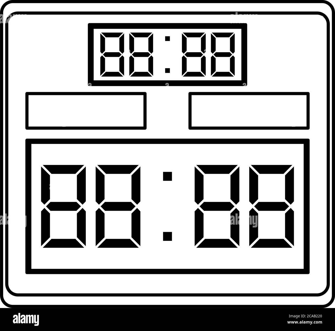 Score board for hockey, football game icon vector. Scoreboard for match  result isolate don white background Stock Vector Image & Art - Alamy