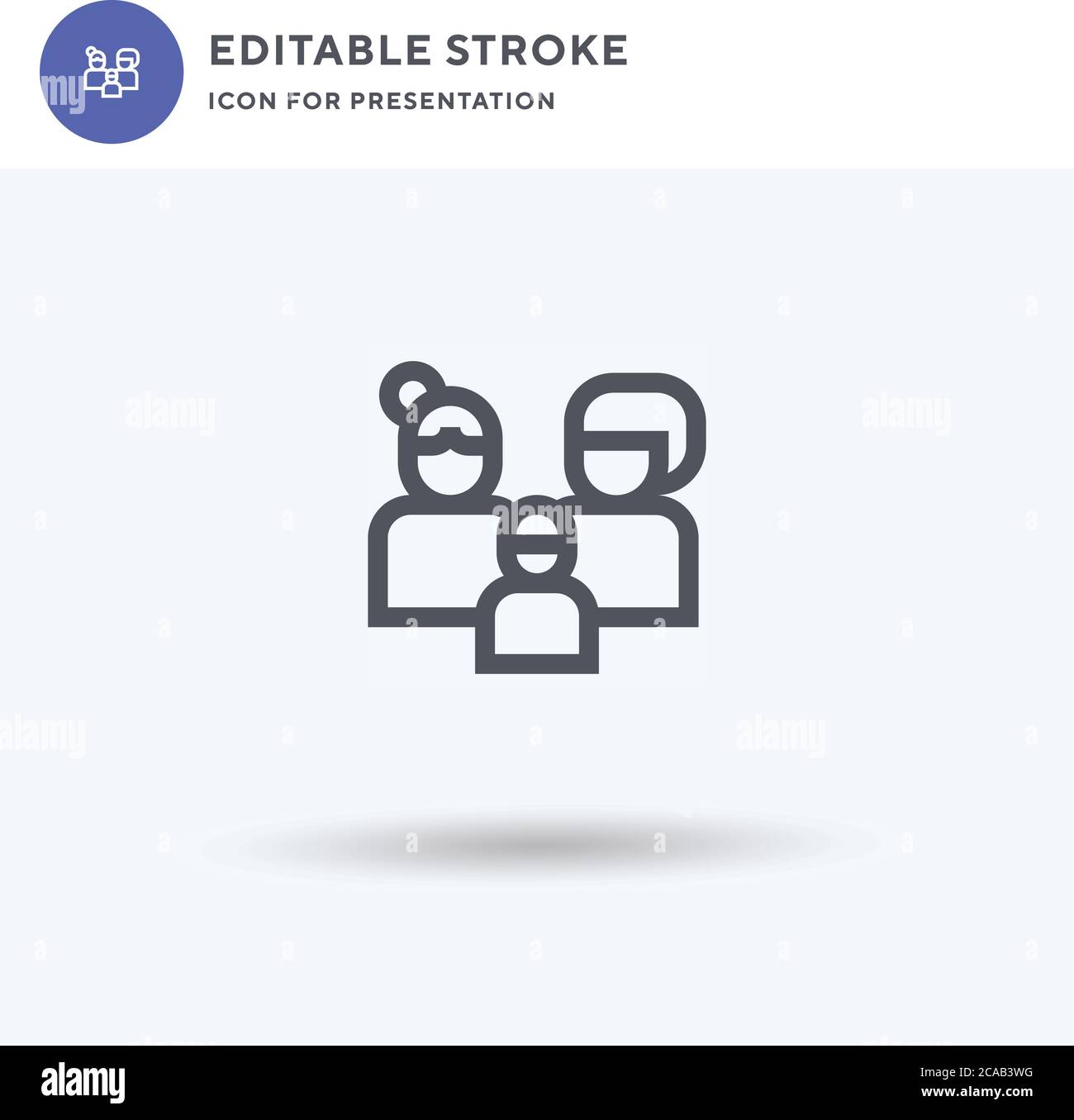 Parents icon vector, filled flat sign, solid pictogram isolated on ...