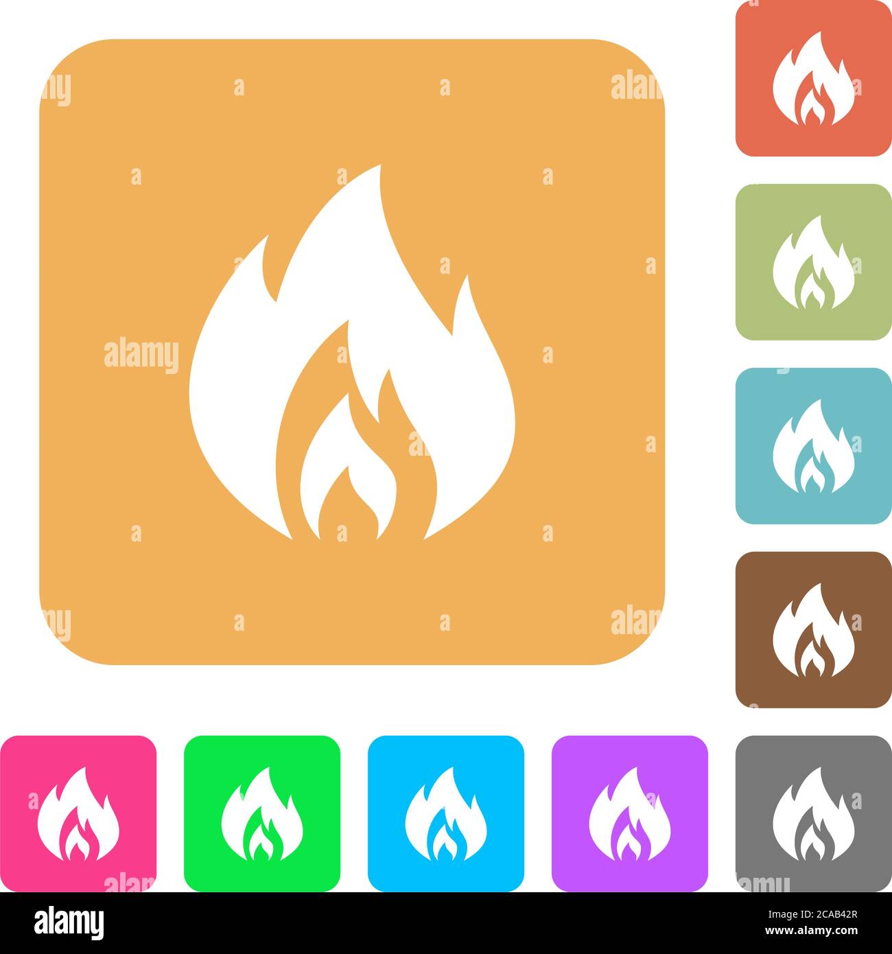 Curved flame Stock Vector Images - Alamy