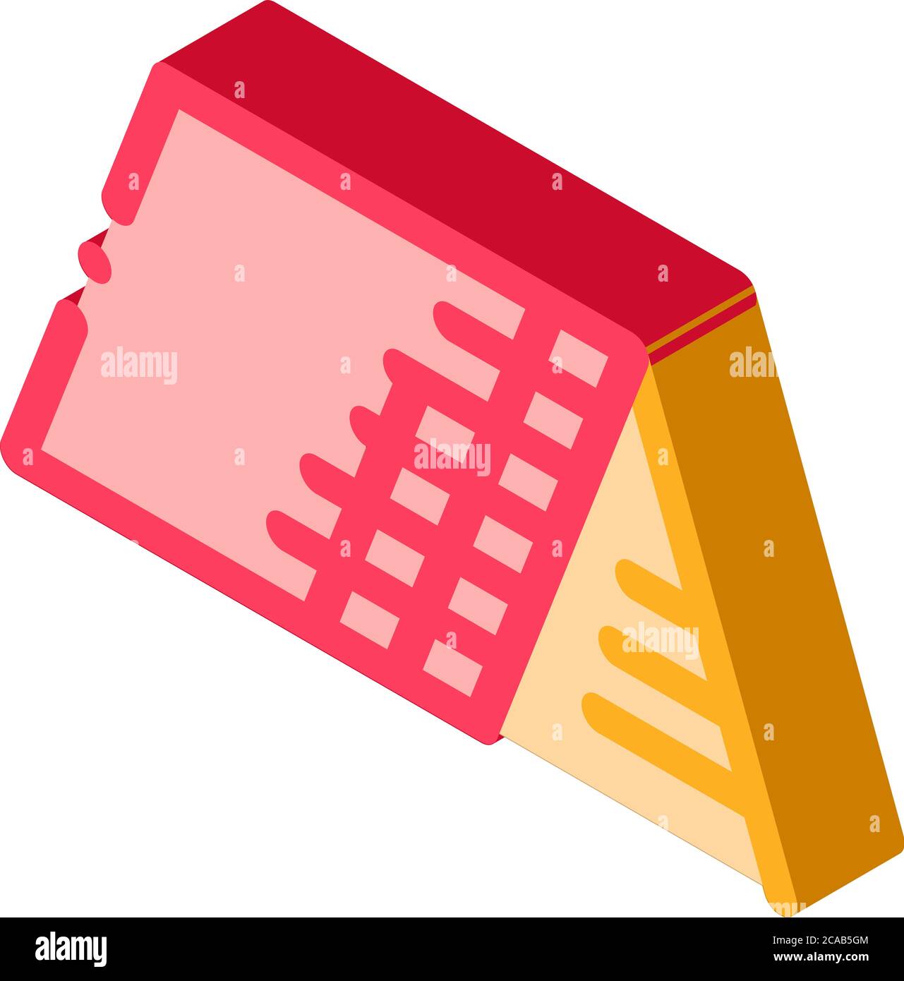 roof building exterior isometric icon vector illustration Stock Vector ...