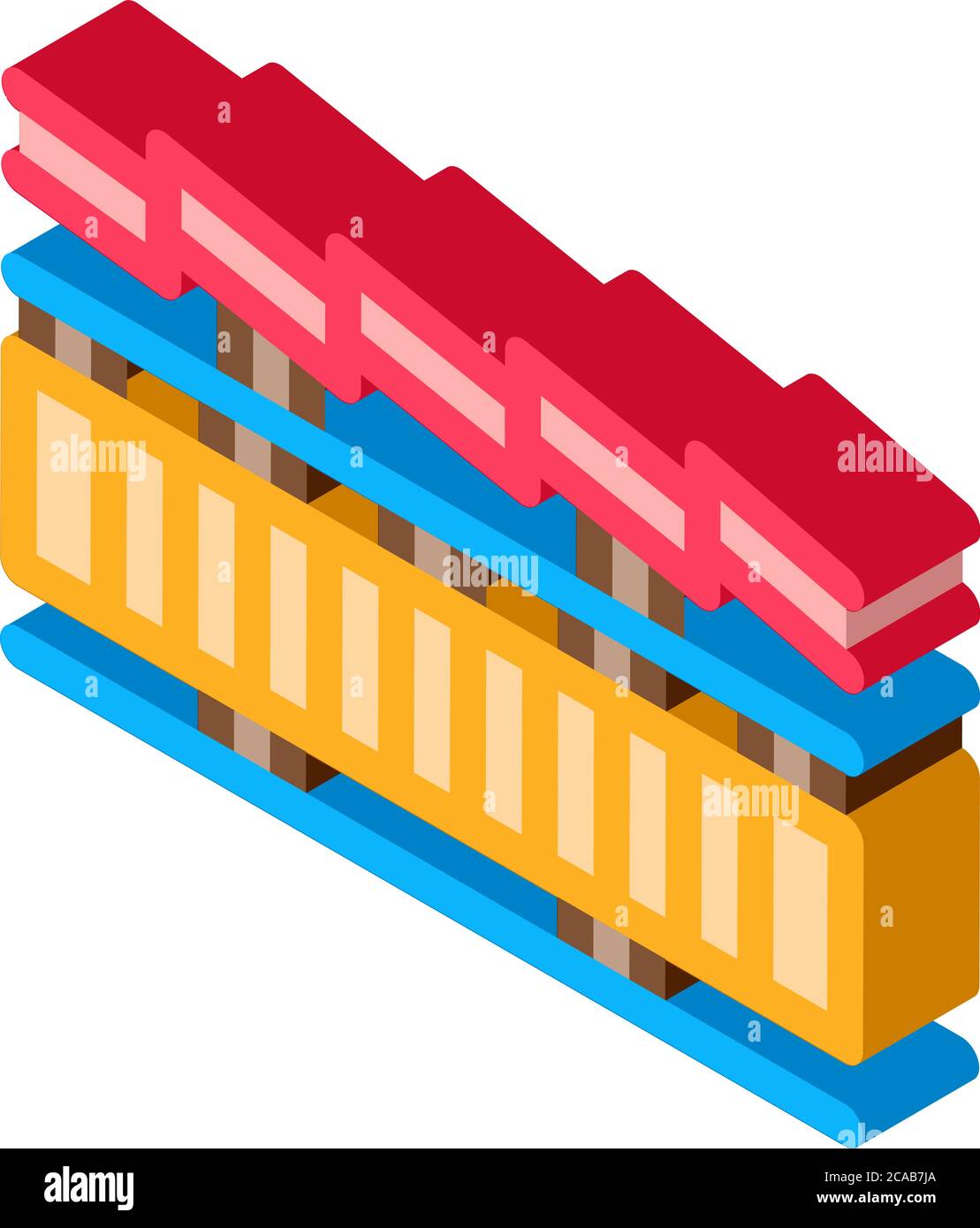 roof layers isometric icon vector illustration Stock Vector Image & Art ...