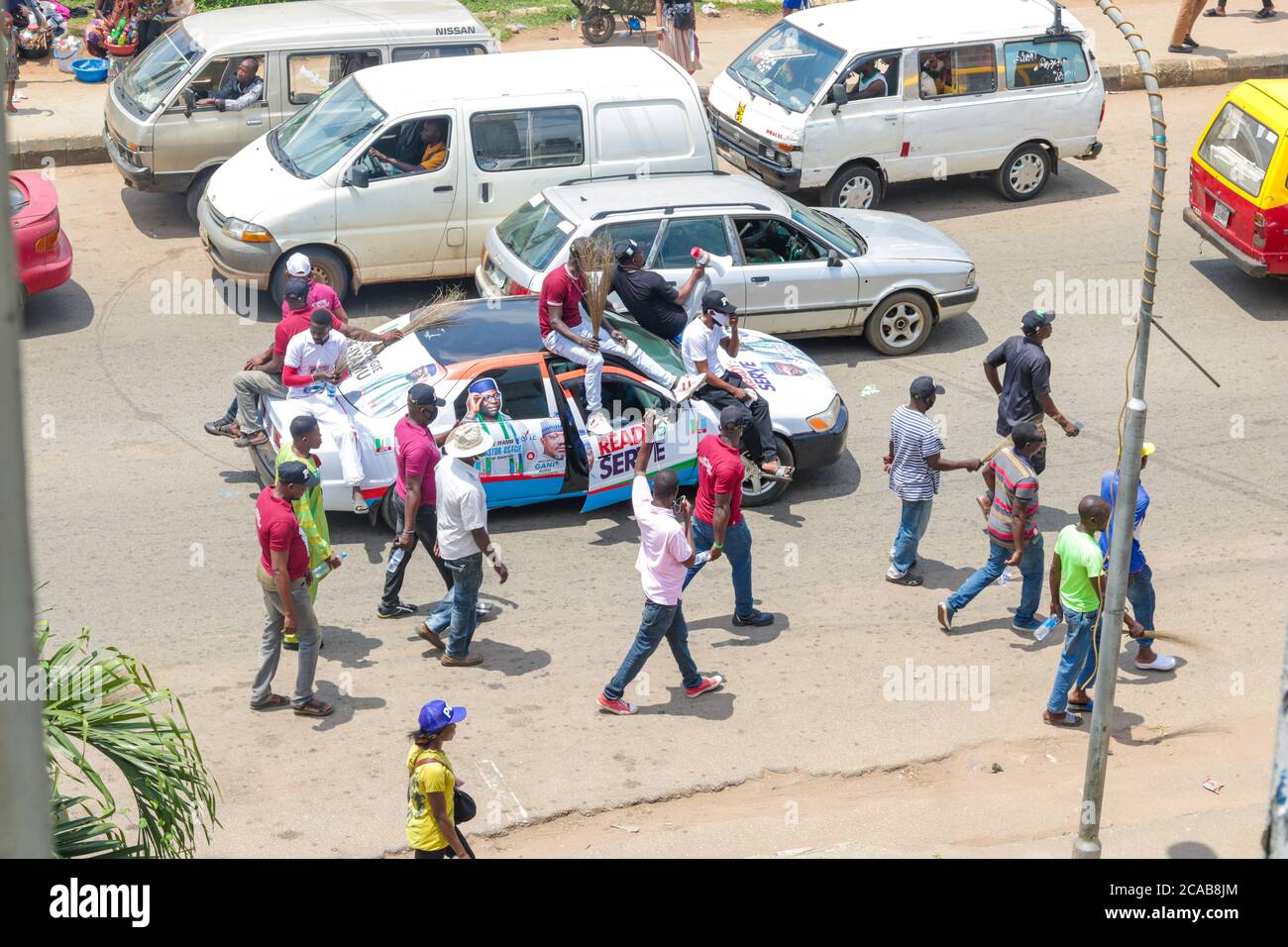 Edo State Governorship Campaign in Ring Road, Benin City, Edo State Stock Photo Alamy
