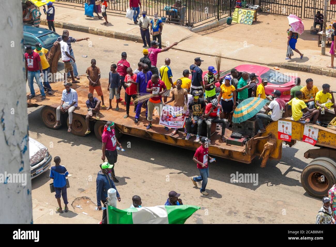 Edo State Governorship Campaign in Ring Road, Benin City, Edo State Stock Photo Alamy