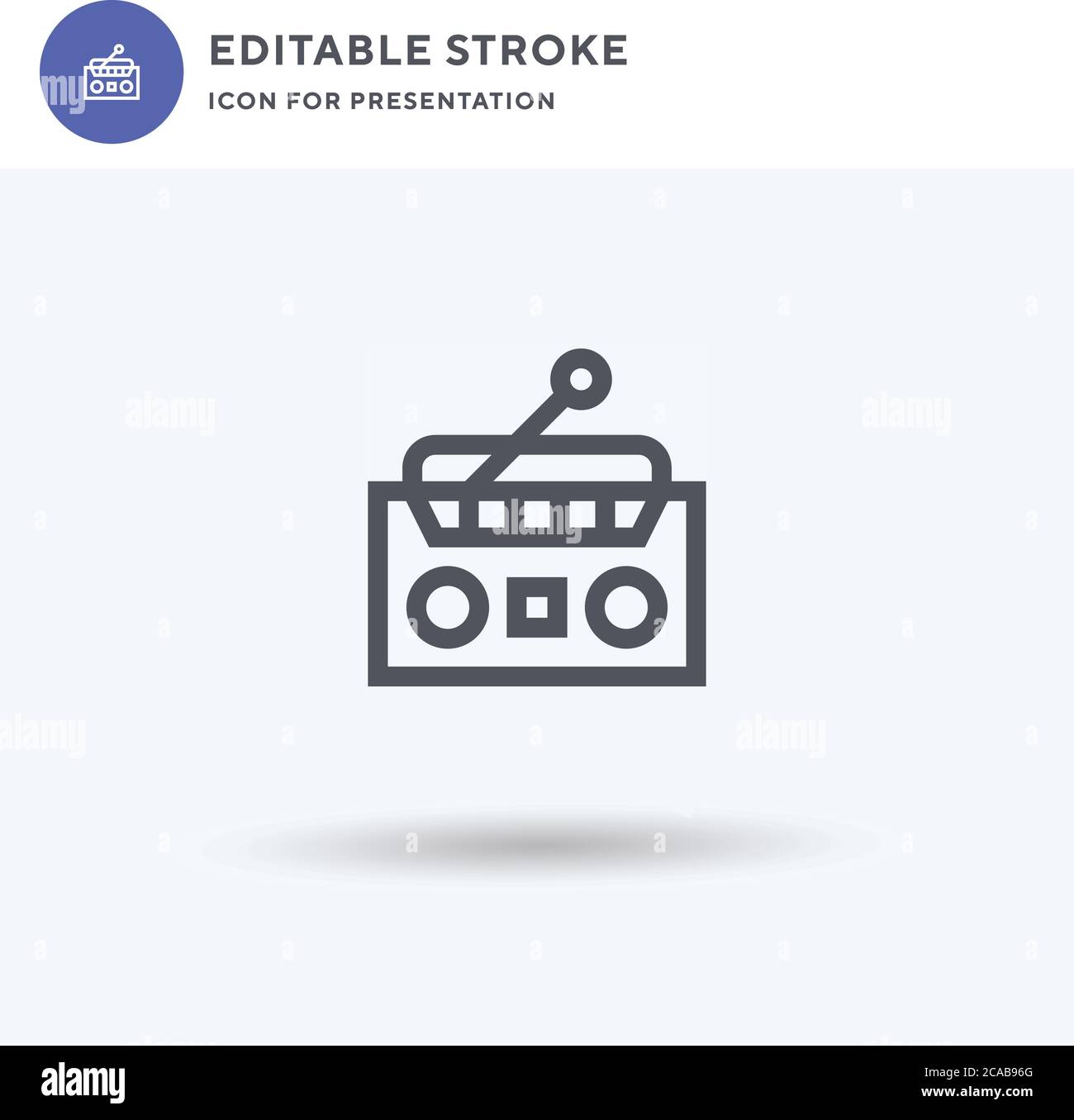 radio icon vector filled flat sign solid pictogram isolated on white logo illustration radio icon for presentation stock vector image art alamy alamy
