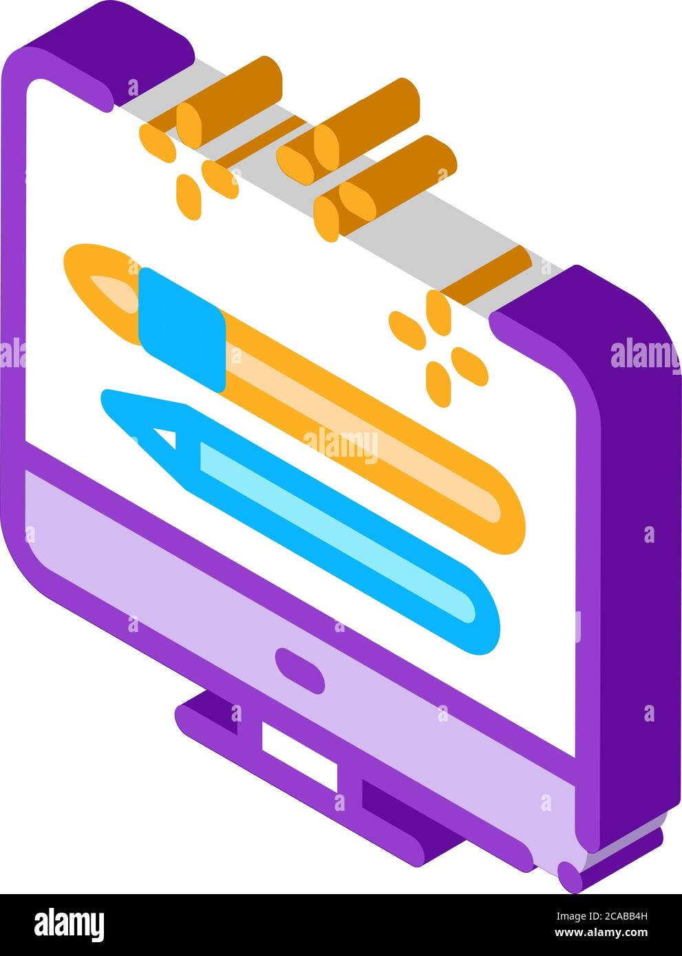 front end design isometric icon vector illustration Stock Vector Image ...