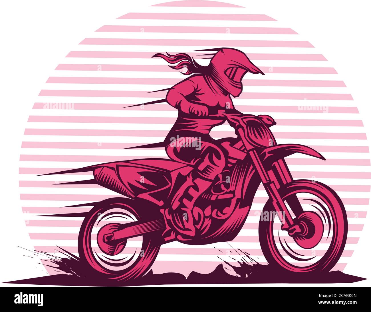 lady fast motocross for your company or brand Stock Vector Image & Art -  Alamy