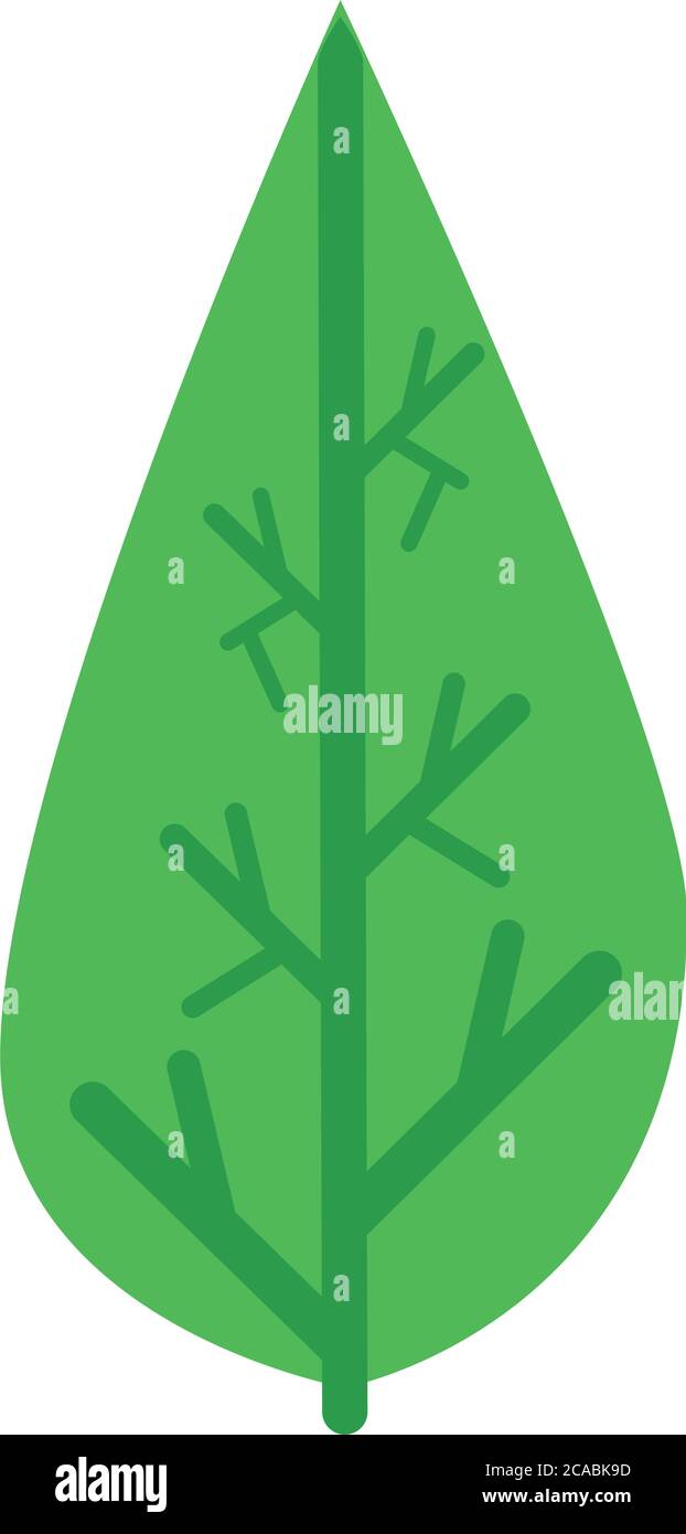 ecology leaf plant nature icon vector illustration design Stock Vector ...