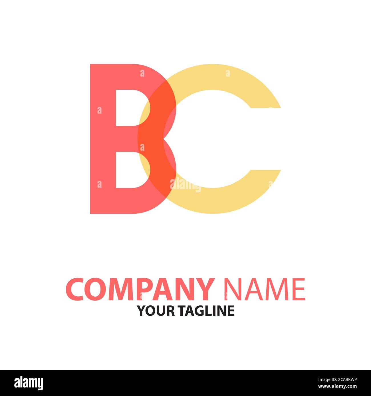 CB BC initial logo concept can be used for companies and businesses Stock Vector