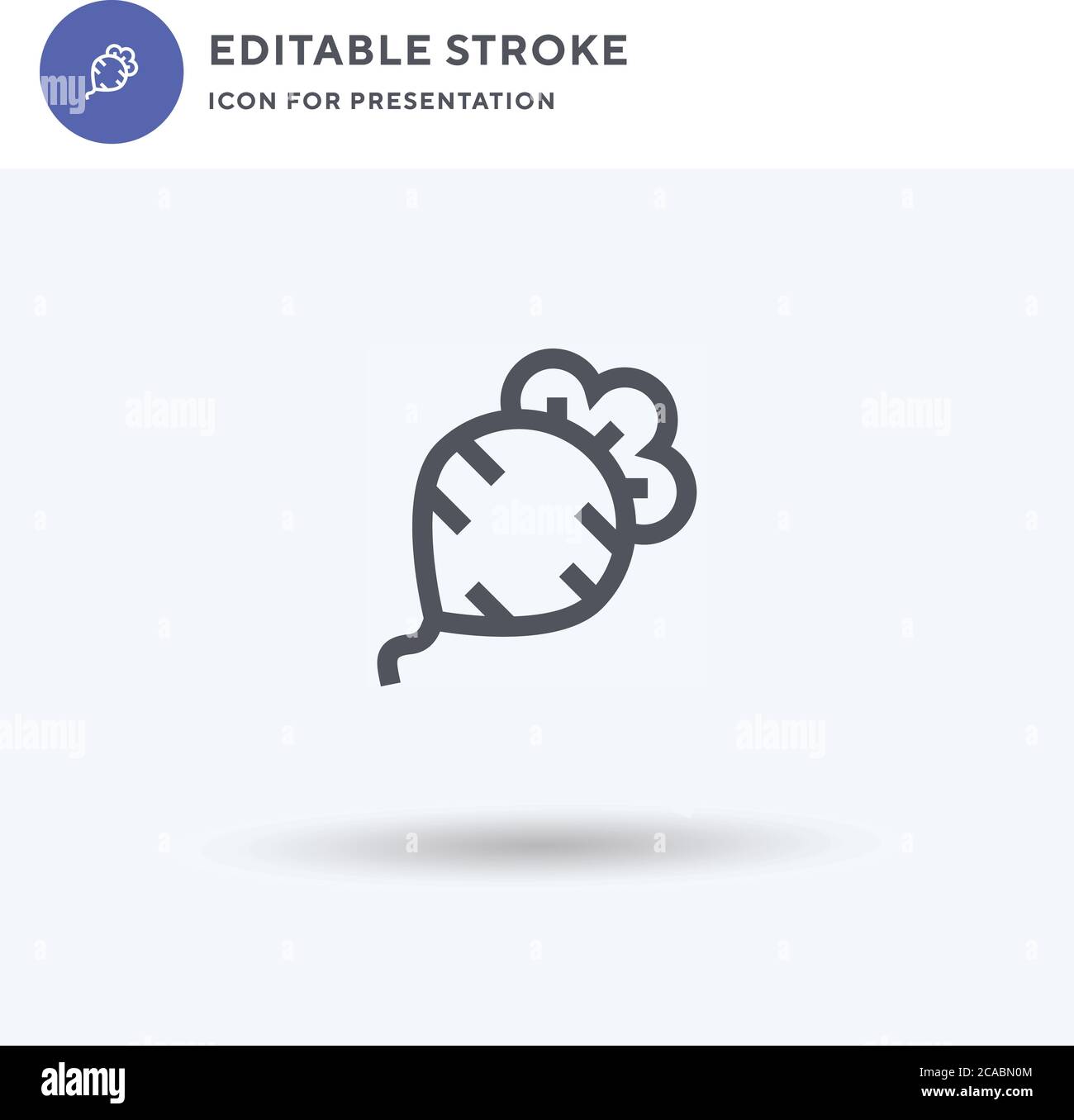 Beet icon vector, filled flat sign, solid pictogram isolated on white ...
