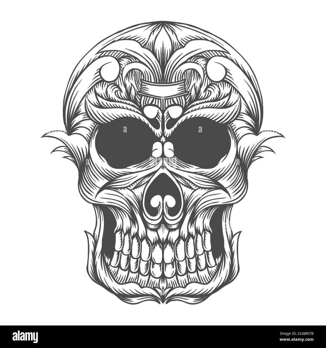 skull head vector illustration for your company or brand Stock Vector ...