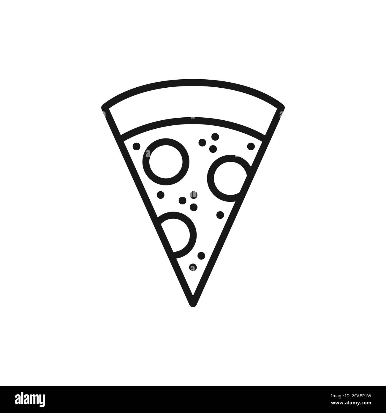 Salami pizza vector vectors Black and White Stock Photos & Images - Alamy