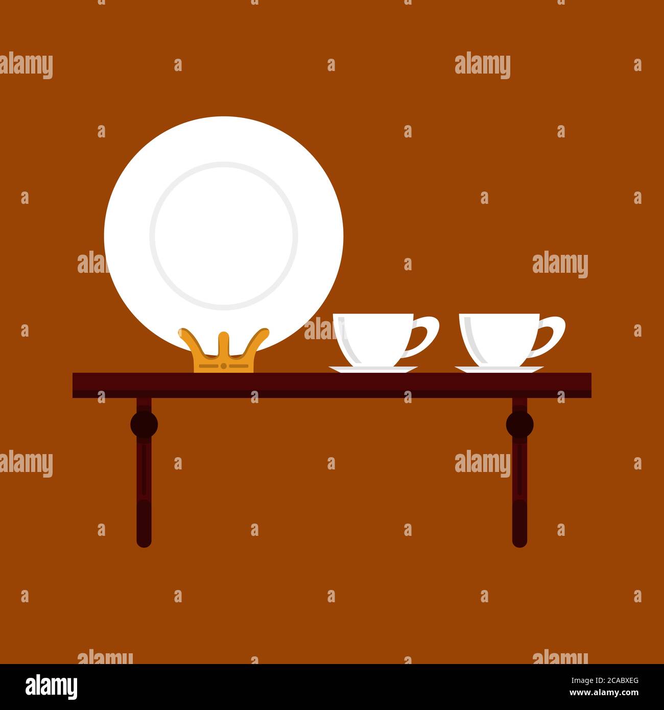 Plate racks Stock Vector Images - Alamy