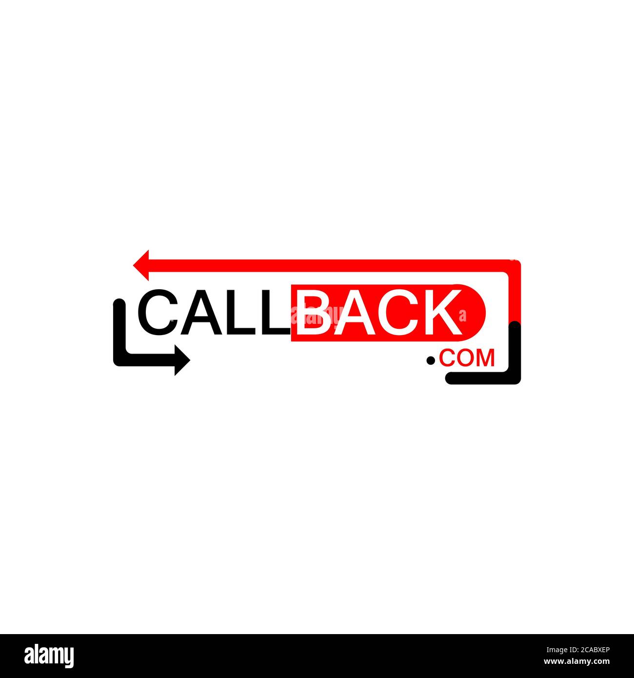 Callback Logotype Design can be used for companies and businesses Stock ...