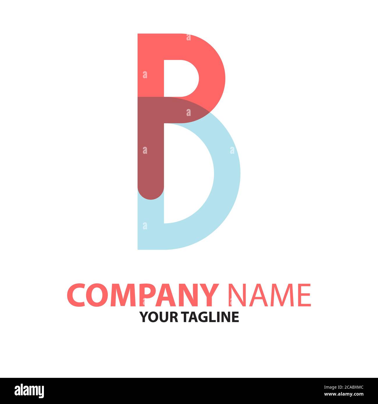 PD DP initial logo concept can be used for companies and businesses Stock Vector