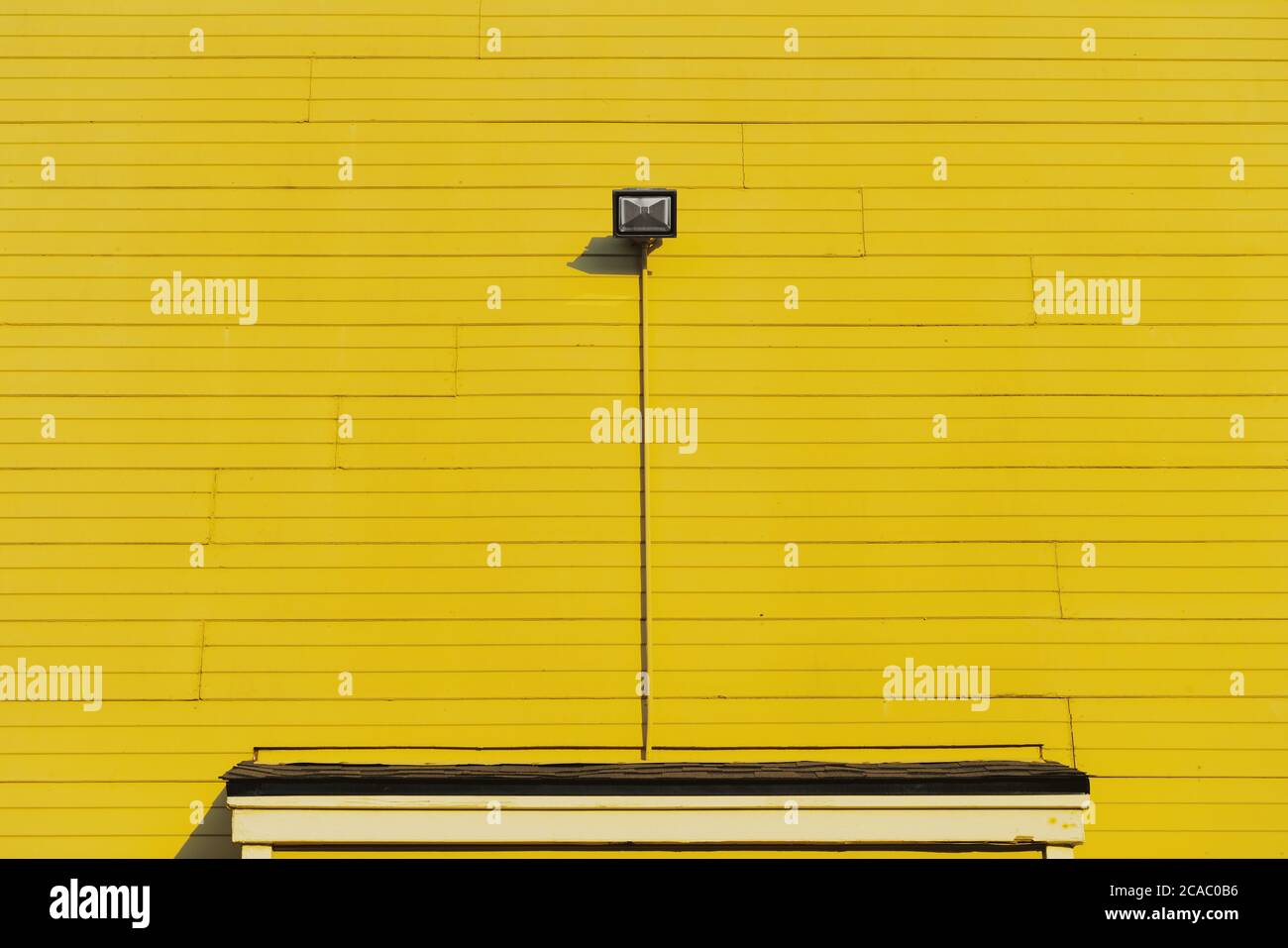 Minimal yellow wall Stock Photo