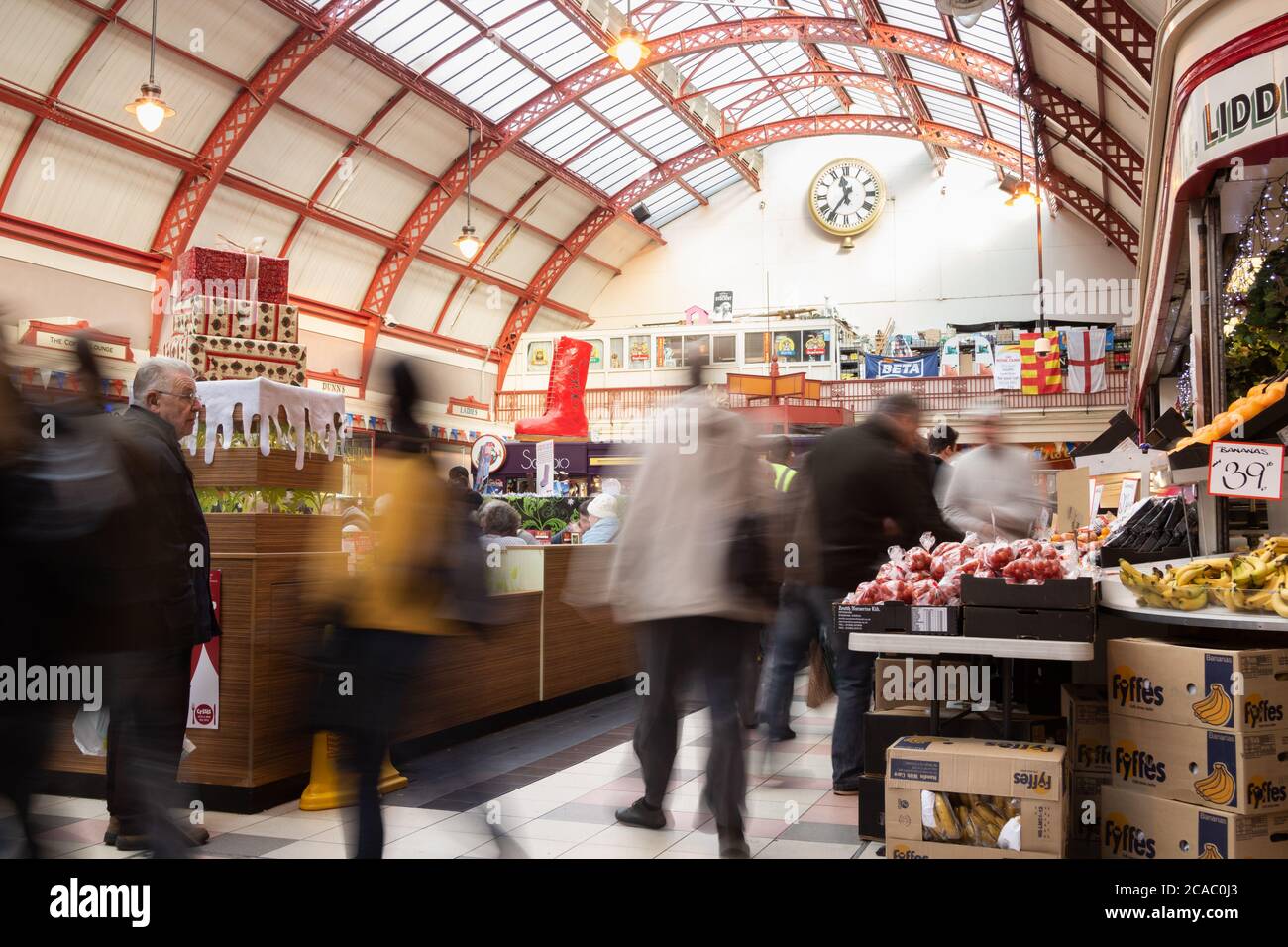 Grainger indoor market, Newcastle upon Tyne, England, United Kingdom. United Kingdom Stock Photo