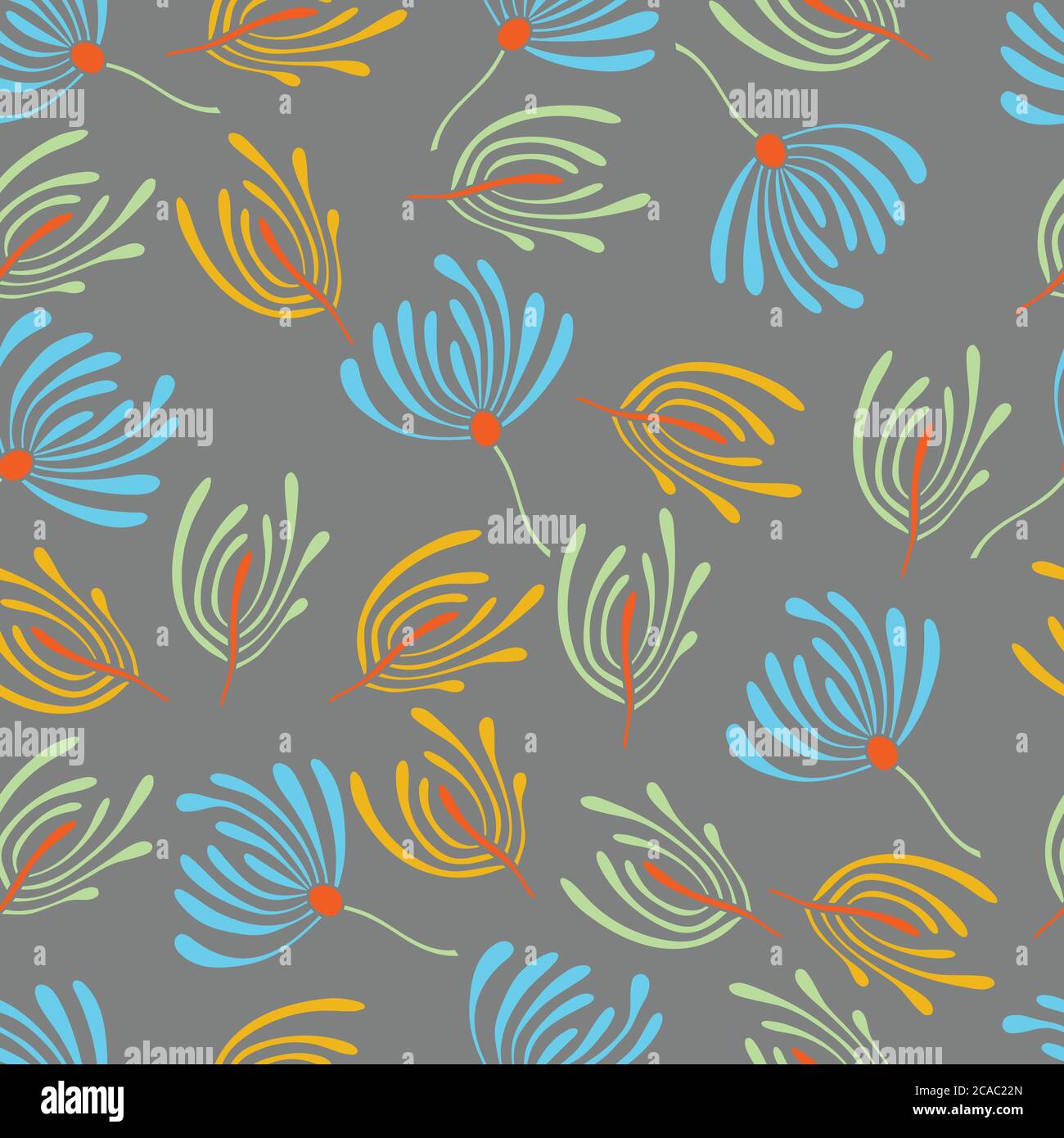 Floral seamless pattern.Seamless pattern can be used for wallpaper, pattern fills, web page background,surface textures. Stock Vector