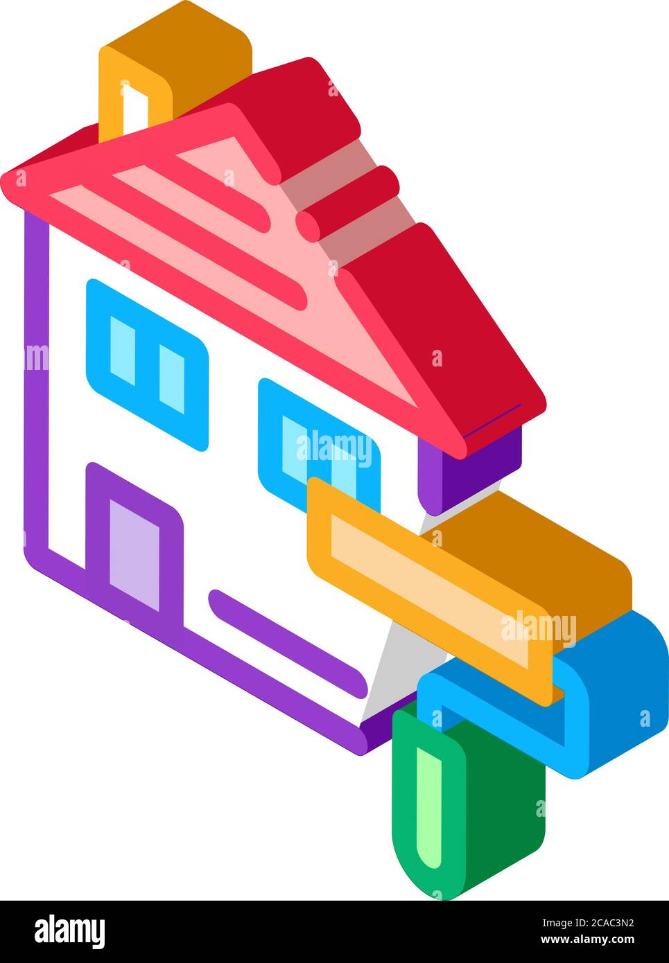 house painting isometric icon vector illustration Stock Vector Image ...