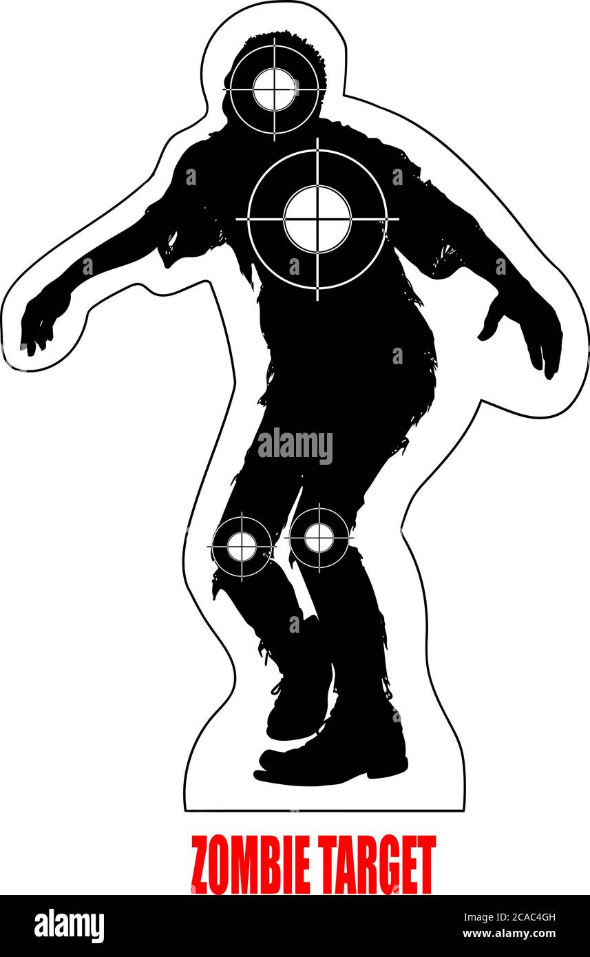 Target Image Scary Zombies horror halloween vector hi-res stock photography and images - Alamy