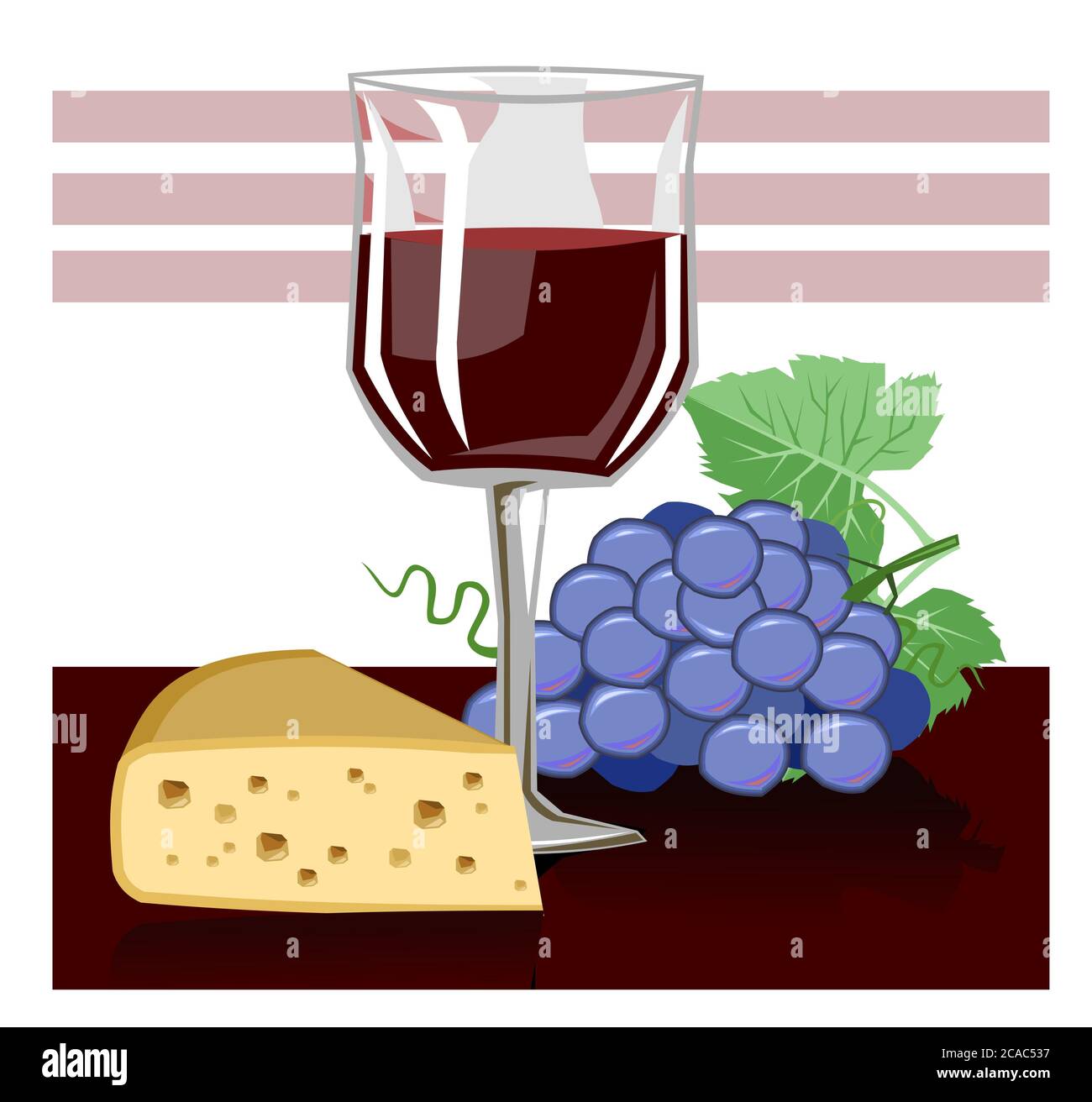 Cartoon glass red wine hi-res stock photography and images - Alamy