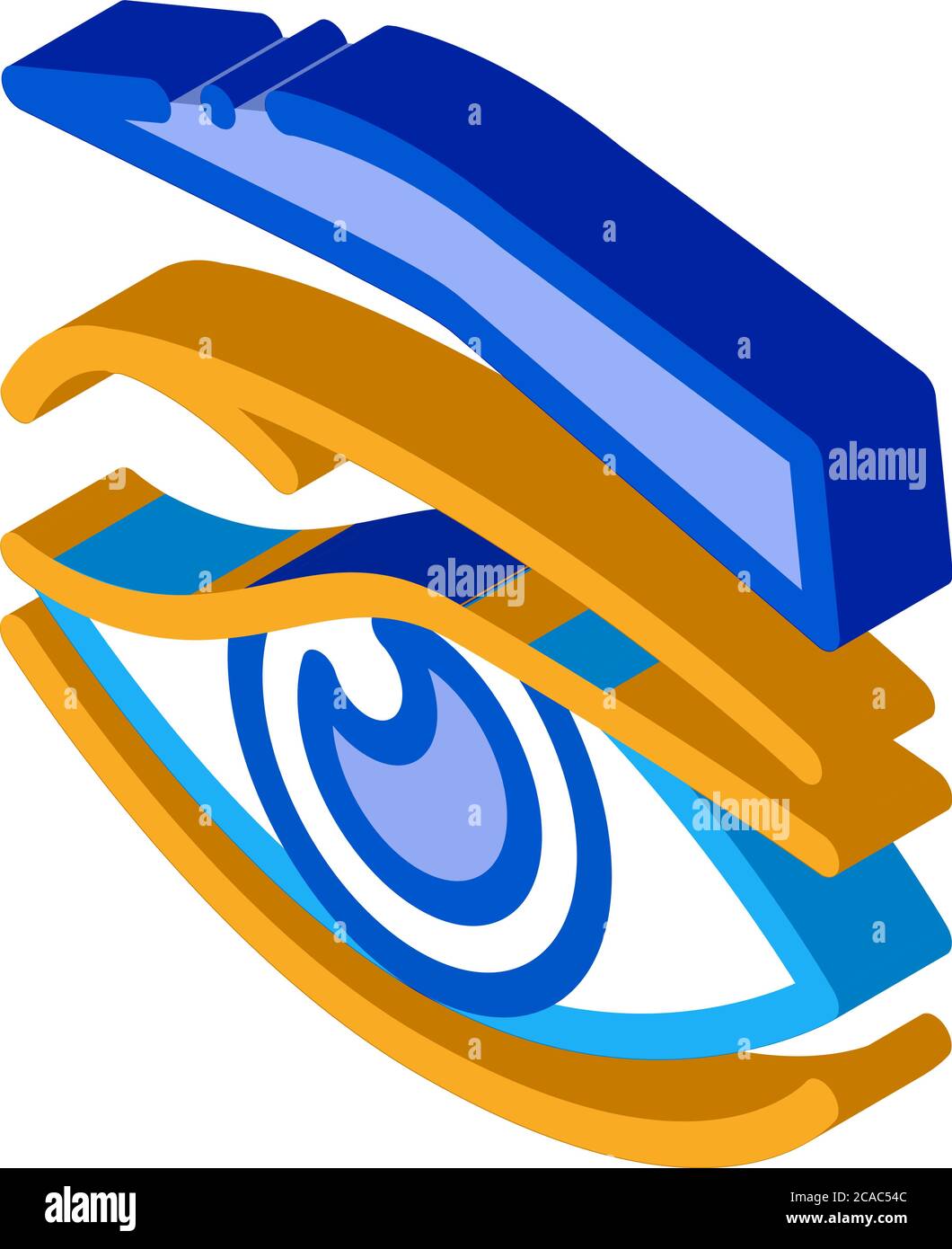 Eyelid Problem Isometric Icon Vector Illustration Stock Vector Image 