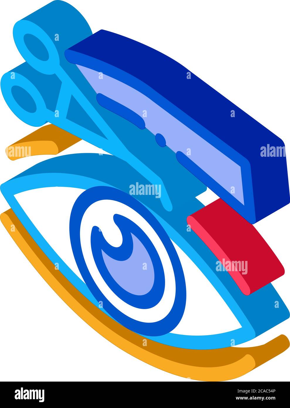 eyelid surgery tool isometric icon vector illustration Stock Vector ...